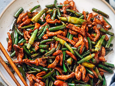 Garlic Scapes Stir-fry